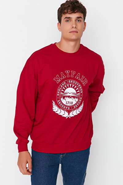 Sweatshirt - Bordeaux - Oversized