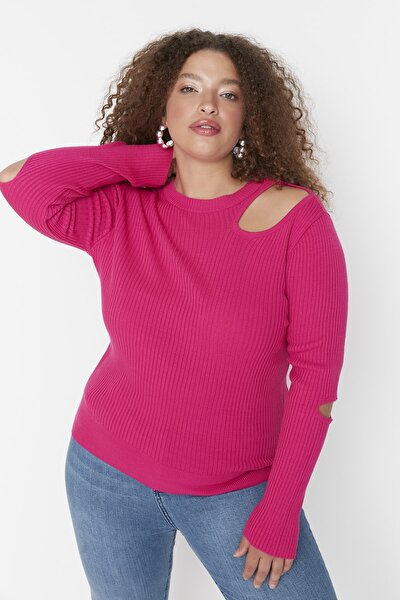 Große Größen in Pullover  - Rosa - Regular Fit