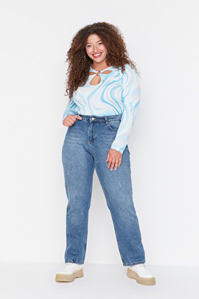 Plus Size Jeans - Blue - Bootcut