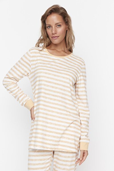Pajama Set - Brown - Striped