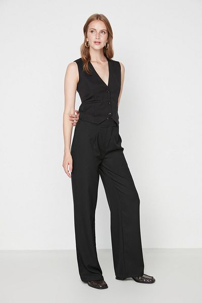 Hose - Schwarz - Wide Leg