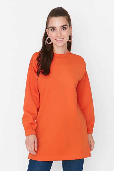 Sweatshirt - Orange - Regular Fit