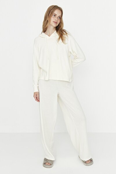 Pajama Set - Ecru - Textured