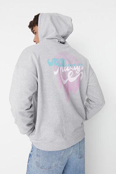 Sweatshirt - Grau - Oversized