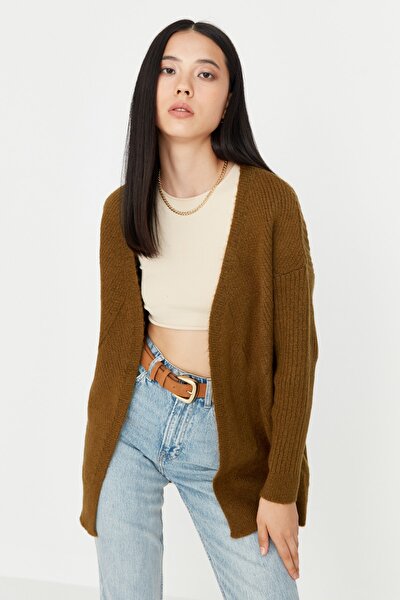 Strickjacke - Braun - Regular Fit