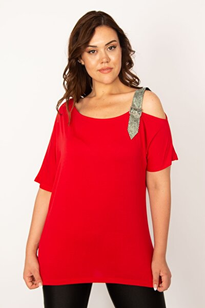 Plus Size Blouse - Red - Regular fit
