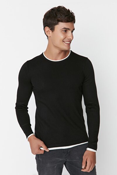 Pullover - Schwarz - Regular Fit