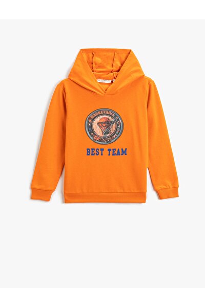 Sweatshirt - Orange - Relaxed Fit