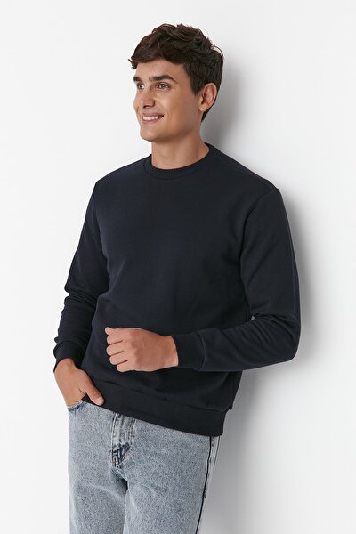 Sweatshirt - Navy blue - Regular