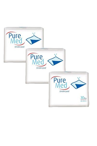 puremed hasta alti bezi yatak koruyucu ortu 60x90 cm 30 lu 3 paket 90 kullanim fiyati yorumlari trendyol