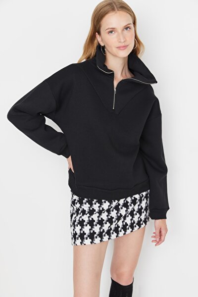 Sweatshirt - Black - Oversize