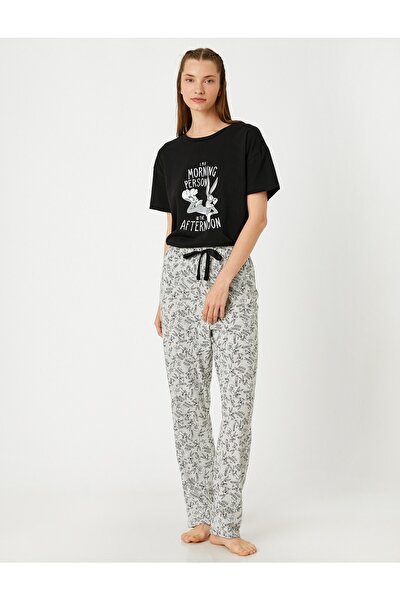 Pyjama - Grau - Print