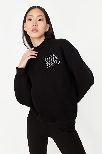 Sweatshirt - Black - Regular fit