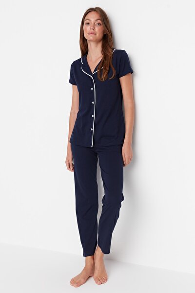 Pajama Set - Navy blue - Plain