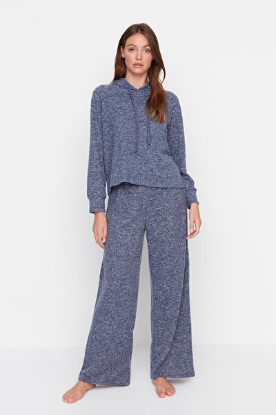 Pajama Set - Navy blue - Textured