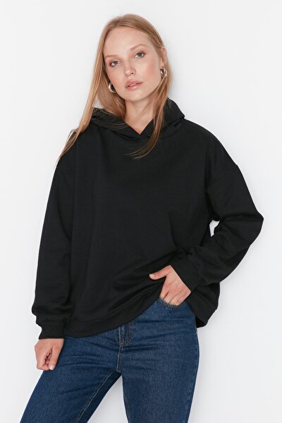 Sweatshirt - Schwarz - Relaxed Fit