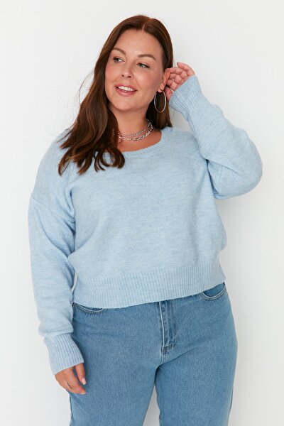 Große Größen in Pullover  - Blau - Regular Fit