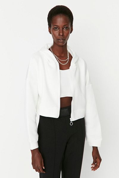 Sweatshirt - Ecru - Relaxed fit
