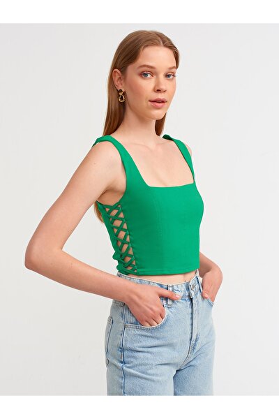 Bustier - Grün - Unifarben
