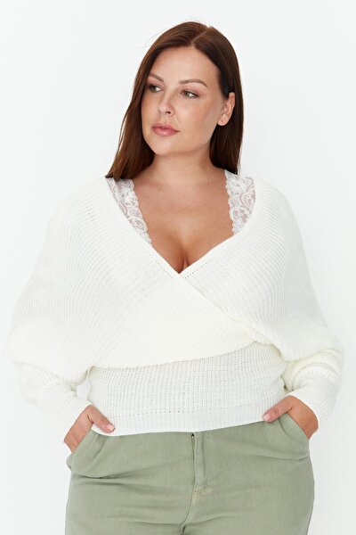 Plus Size Sweater - Ecru - Regular fit