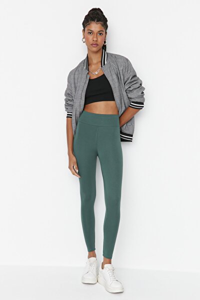 Leggings - Grün - Hoher Bund