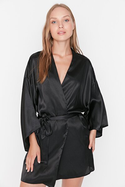 Dressing Gown - Black - Midi