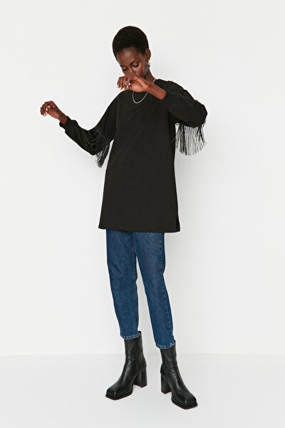 Sweatshirt - Black - Oversize