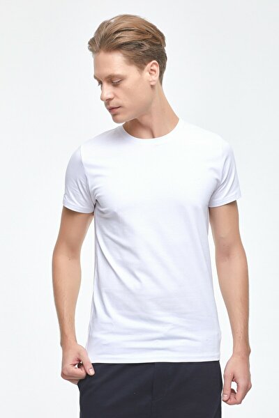 T-Shirt - Weiß - Figurbetont