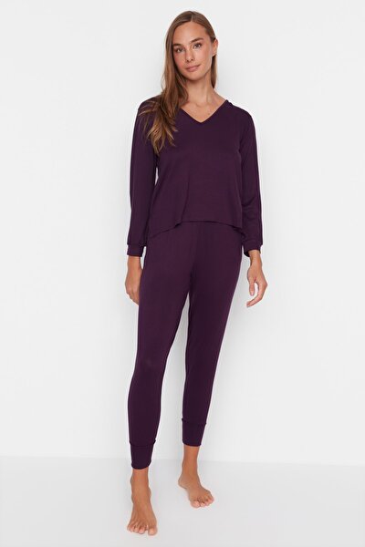 Pajama Set - Purple - Plain