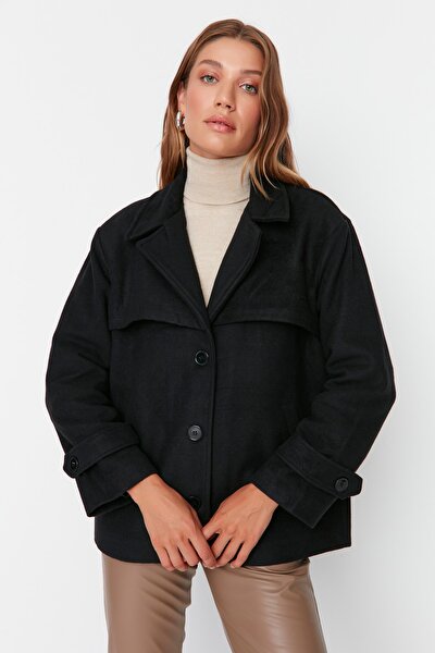Mantel - Schwarz - Puffer