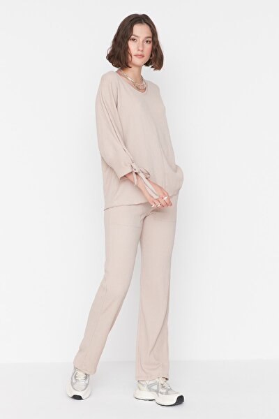 Two-Piece Set - Brown - Relaxed fit