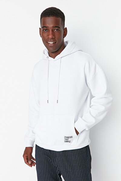 Sweatshirt - Weiß - Oversized