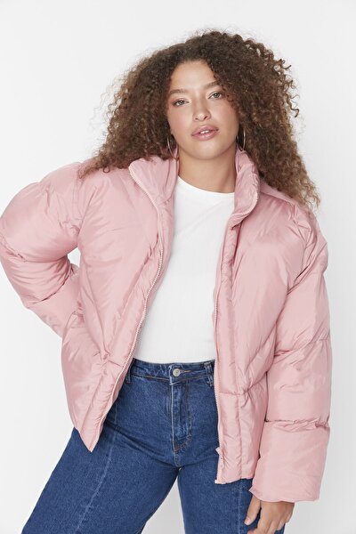 Plus Size Winterjacket - Pink - Basic