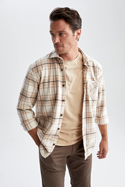 Shirt - Beige - Regular fit