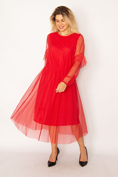 Plus Size Dress - Multi-color - A-line