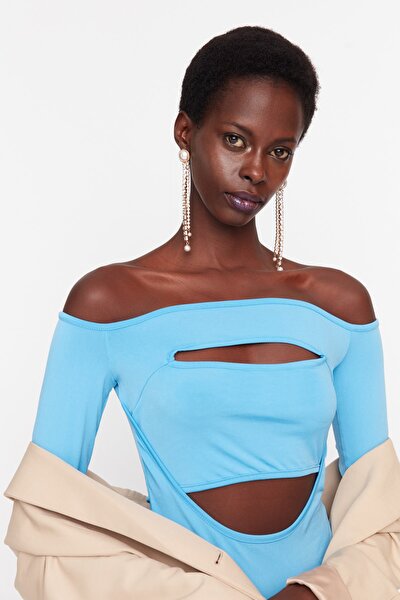 Body - Blau - Figurbetont