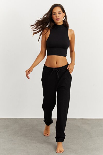 Jogginghose - Schwarz - Slim