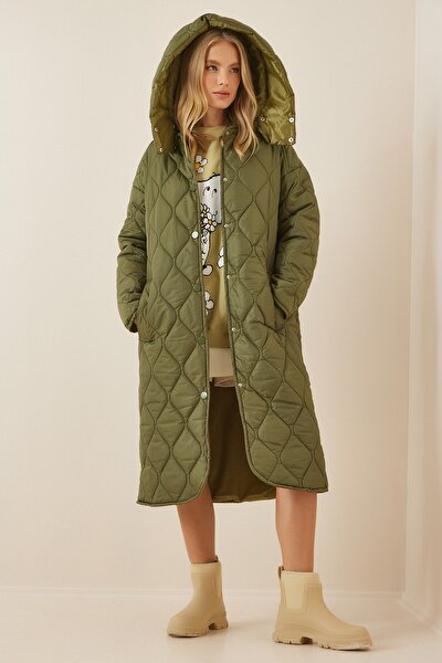 Mantel - Grün - Puffer