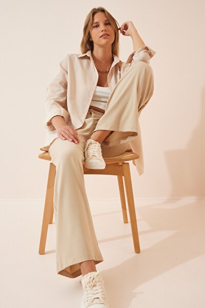 Shirt - Beige - Oversize