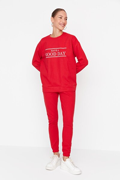 Sweatsuit - Red - Relaxed fit