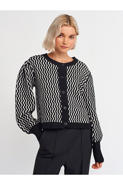 Strickjacke - Schwarz - Regular Fit