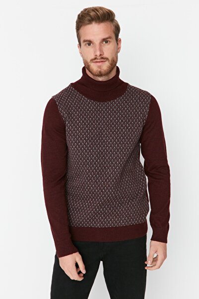 Sweater - Burgundy - Slim fit