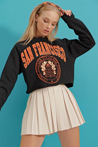 Sweatshirt - Schwarz - Regular Fit