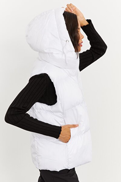Weste - Weiß - Puffer