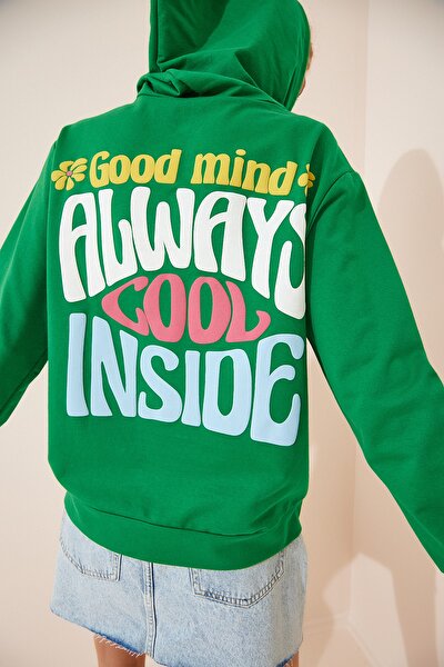 Sweatshirt - Grün - Regular Fit