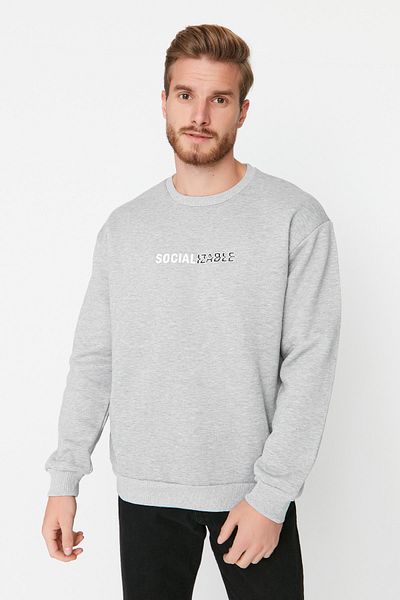 Sweatshirt - Gray - Relaxed fit