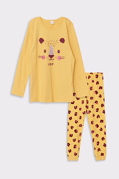 Pyjama - Gelb - Print