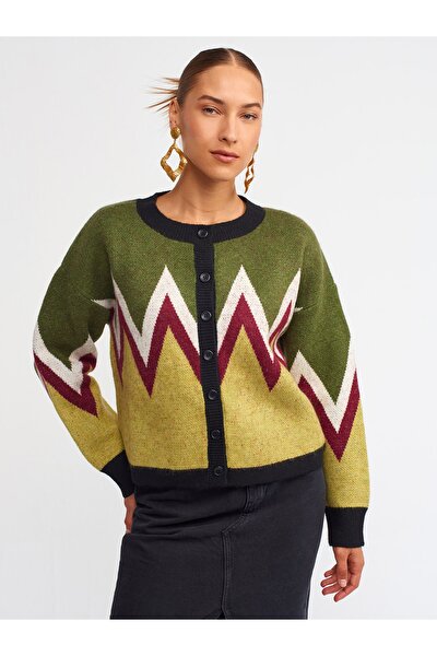 Strickjacke - Grün - Regular Fit