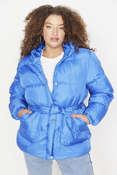 Plus Size Winterjacket - Blue - Basic