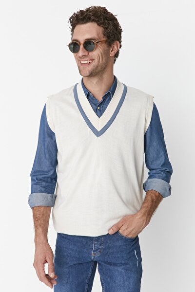 Sweater Vest - Blue - Oversize